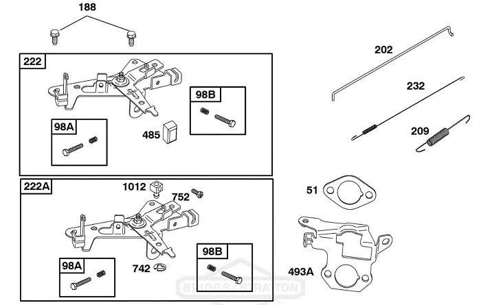 Briggs & Stratton Governor Linkage Diagram