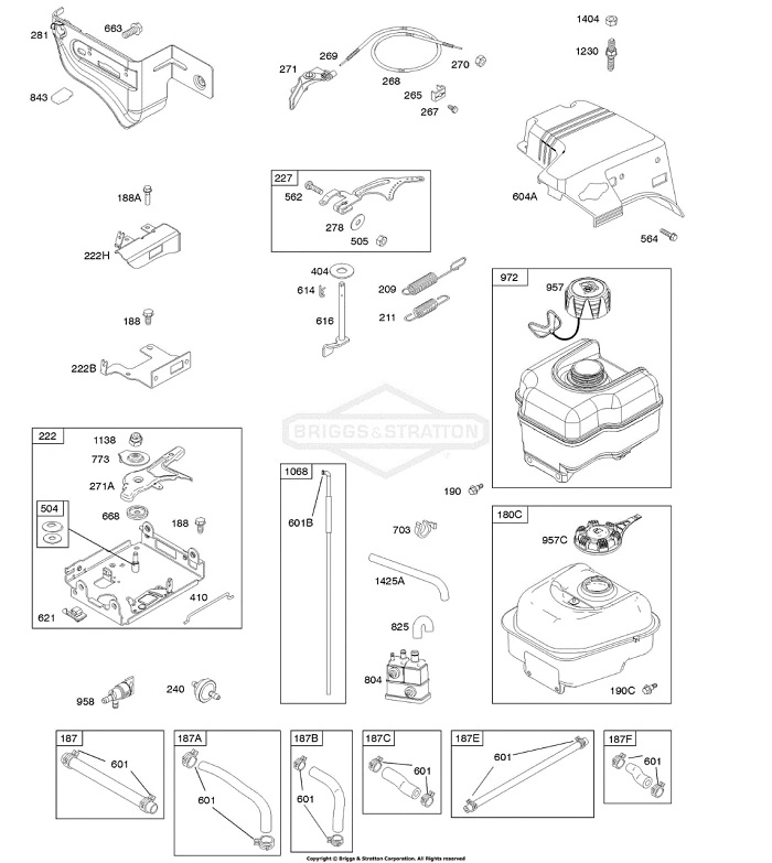 Types of Briggs and Stratton Governor Linkage Diagrams