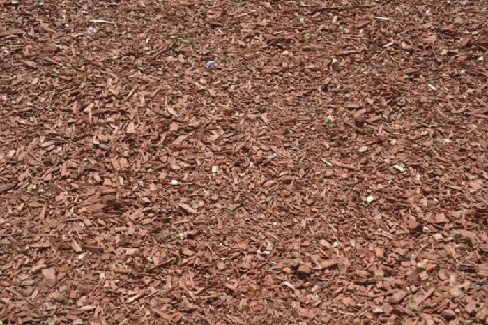 image of old bark mulch