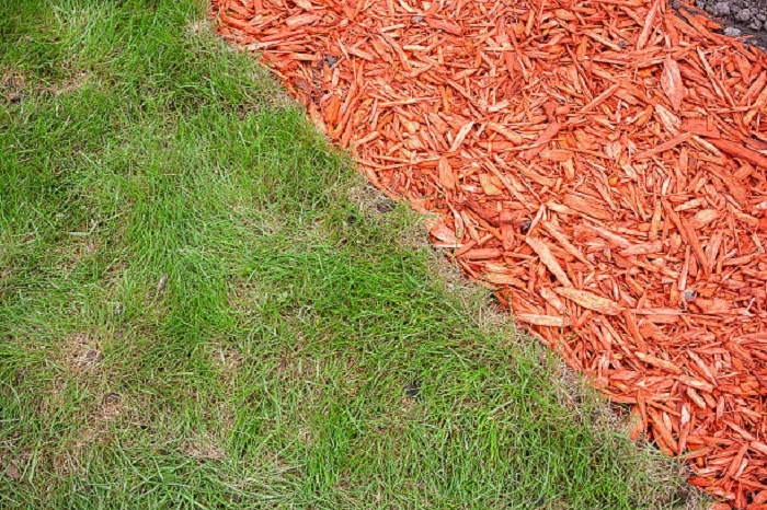 image of old dyed mulch