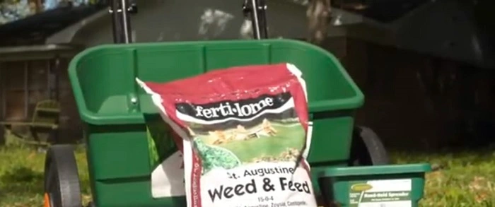 image of a st augustine grass weed and feed
