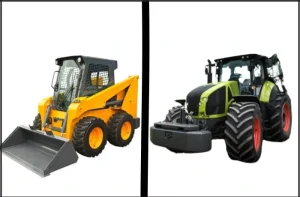 image of a skid steer vs tractor